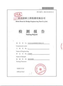 汉中公司检测报告